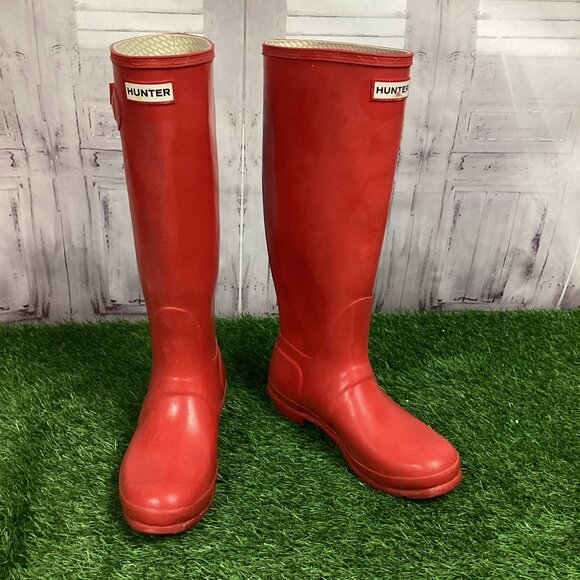 Hunter Shoes - Red Hunter Boots 8